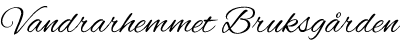 Vandrarhemmet Bruksgården logotyp